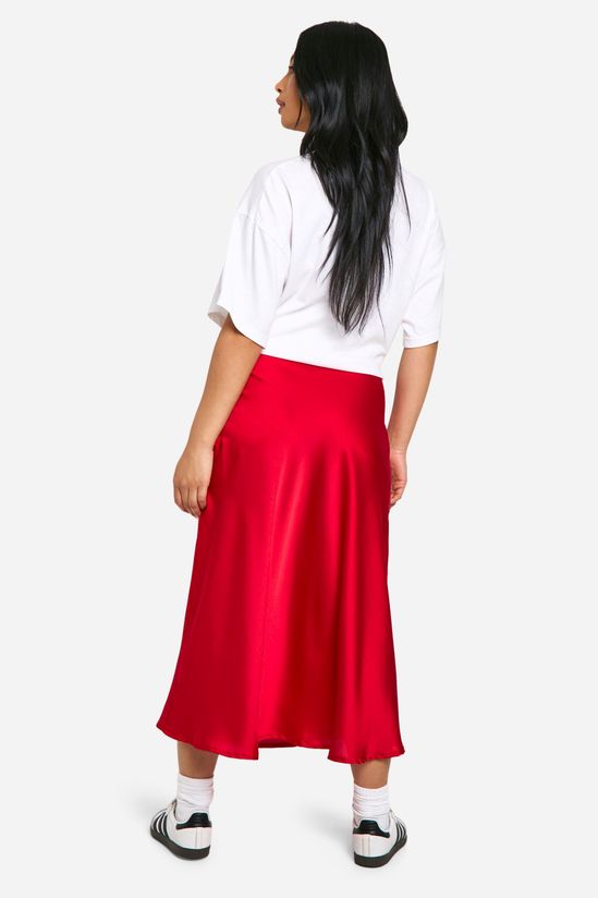 Petite Satin Slip Midaxi Skirt