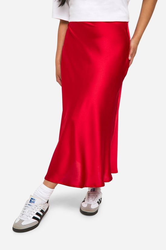 Petite Satin Slip Midaxi Skirt