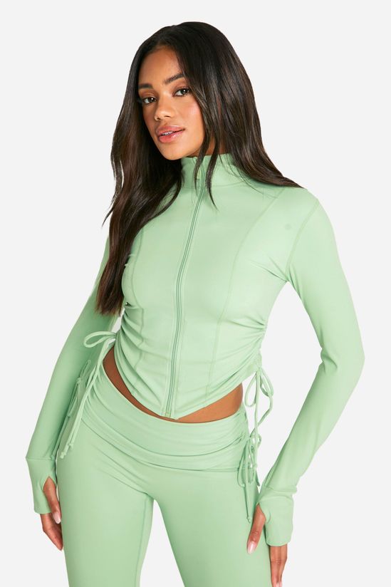 Supersoft Sculpt Ruched Side Sports Jacket