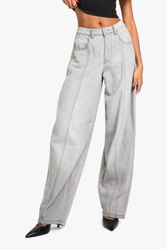 Seam Detail Slouchy Boyfriend Jean