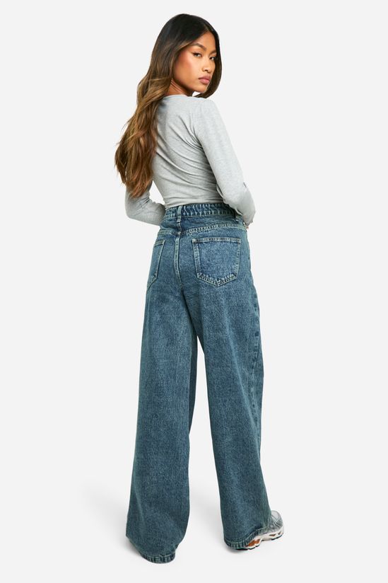 High Waisted Super Wide Leg Jeans