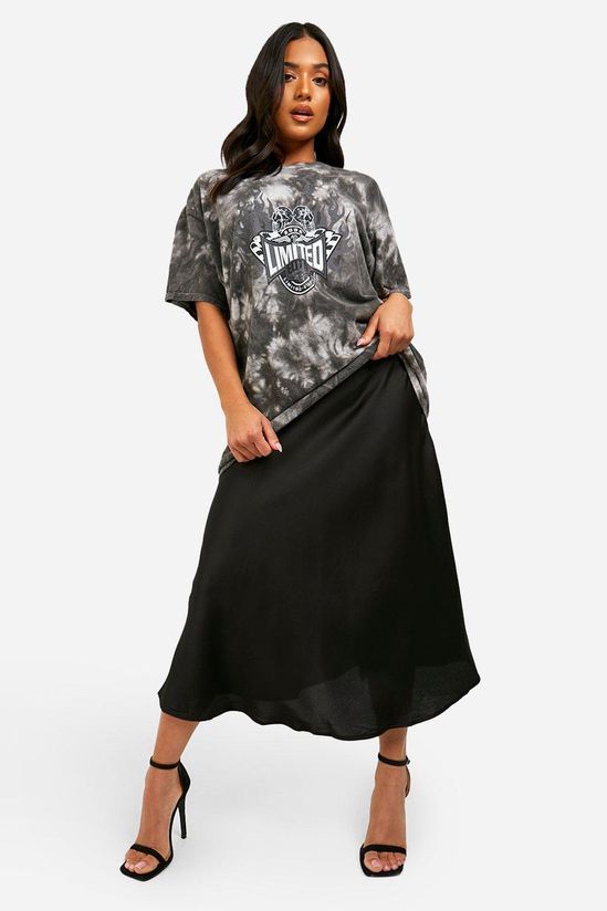 Petite Satin Midaxi Skirt