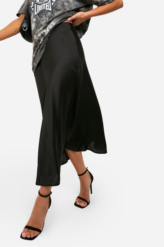 Petite Satin Midaxi Skirt