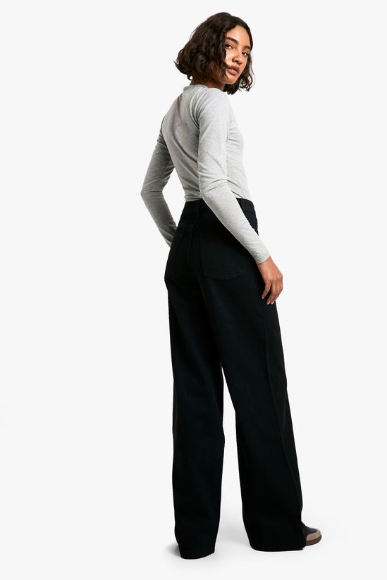 Tall Basic Black Wide Leg Jeans