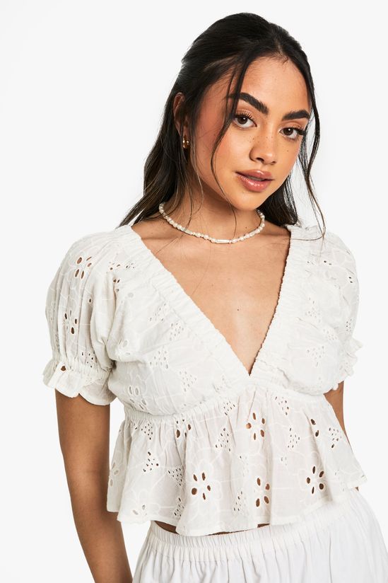 Broderie Smock Top