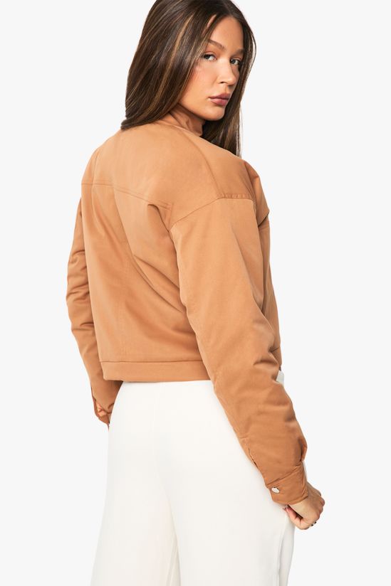 Funnel Neck Bomber Jacket