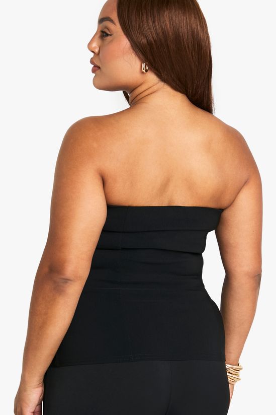 Plus Bengaline Corset Bandeau Top