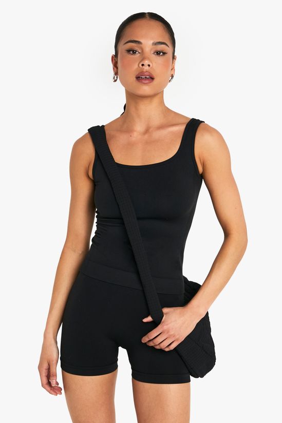 eamless Sculpt Square Neck Vest Top