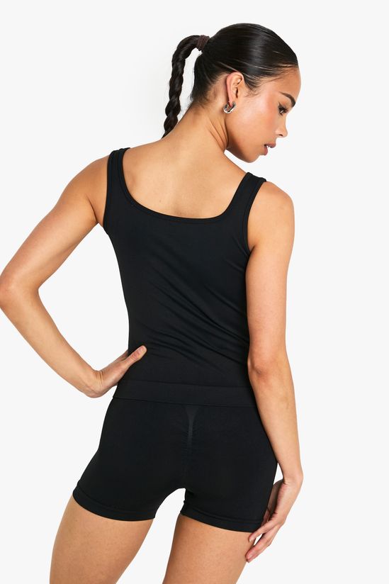 eamless Sculpt Square Neck Vest Top
