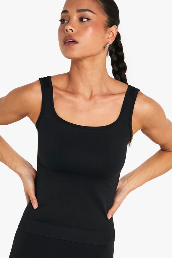 eamless Sculpt Square Neck Vest Top