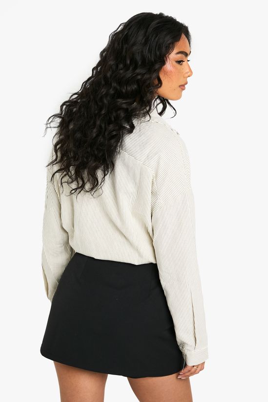 Tailored Wrap Front Mini Skort