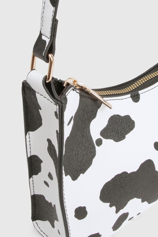 Cow Print Shoulder Bag