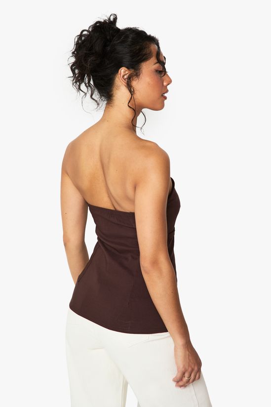 Bengaline Buckle Detail Bandeau Top