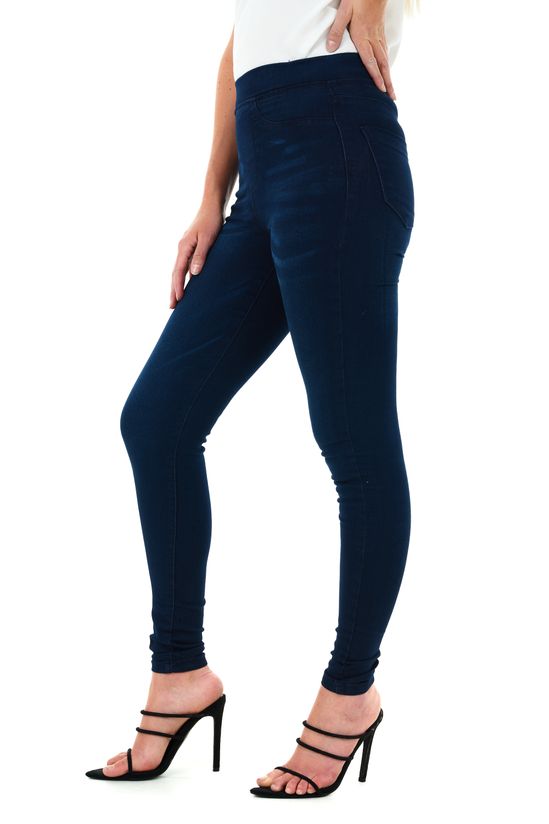 Women's Skinny Fit Denim Jeggings with Pockets - Classic Casual Trousers
