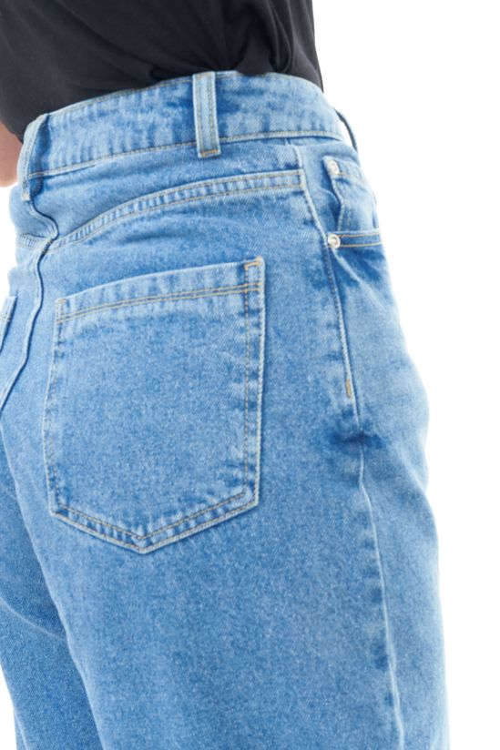 Classic High-Rise Straight Leg Denim Jeans