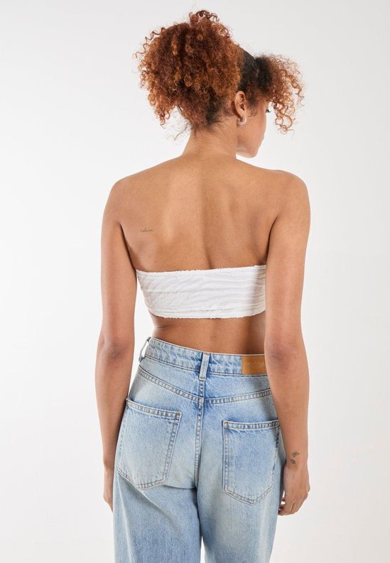 Tiger Print Textured Corset Top