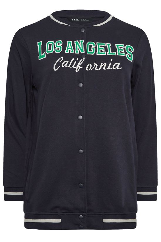Los Angeles Slogan Varsity Bomber Jacket