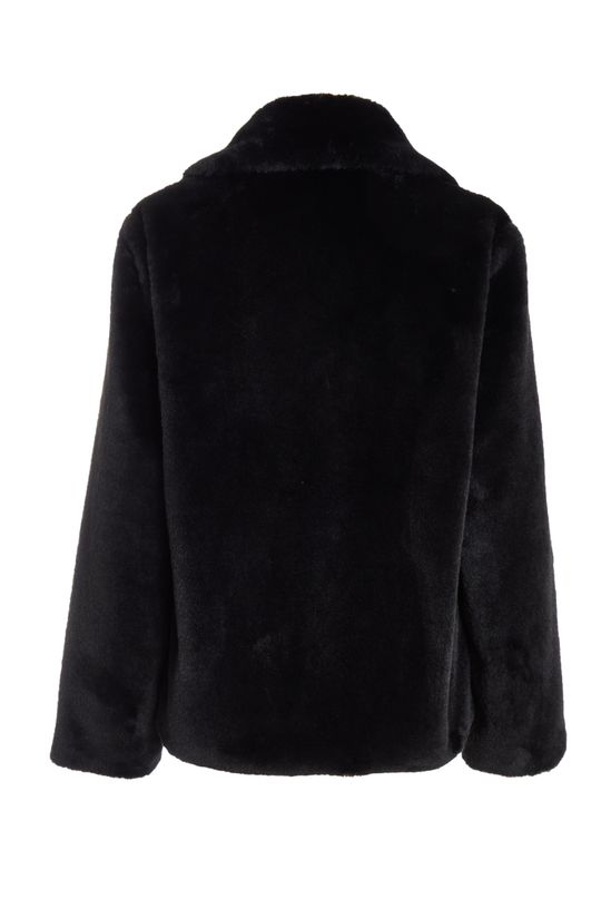 Black Faux Fur Jacket