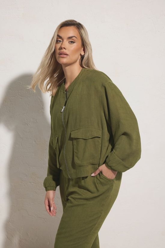 Linen Bomber Jacket