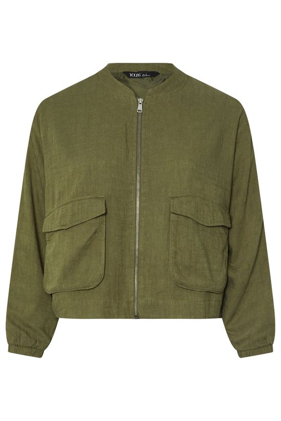 Linen Bomber Jacket