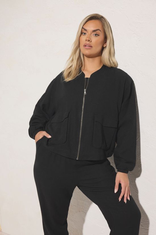 Linen Bomber Jacket