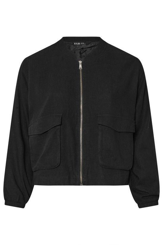 Linen Bomber Jacket