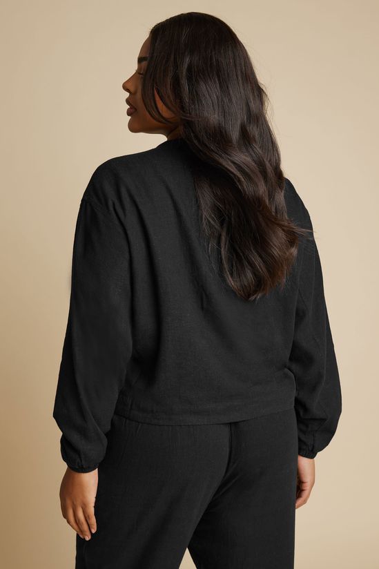 Linen Bomber Jacket