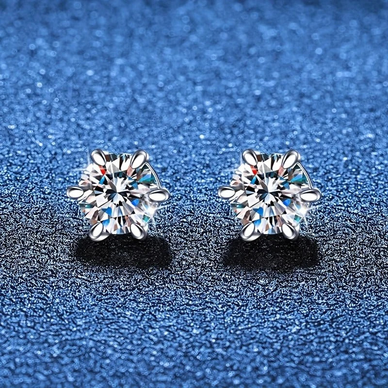 Magnetic 2CT Moissanite Earrings 2pcs
