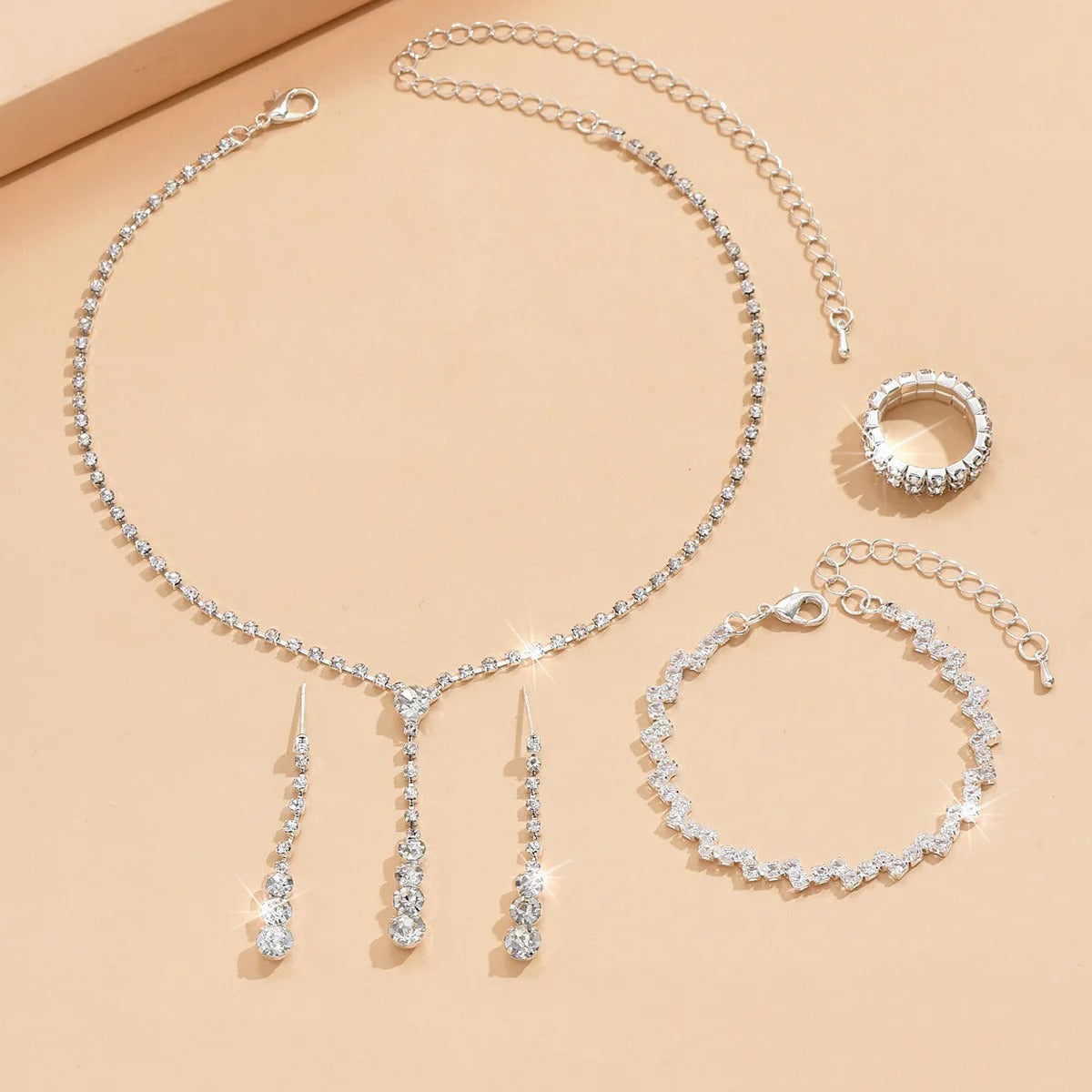 5-Piece Women's Minimalist Claw Chain Jewelry Set