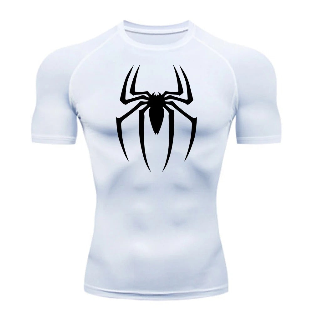 Men’s Spider Print Compression T-Shirt