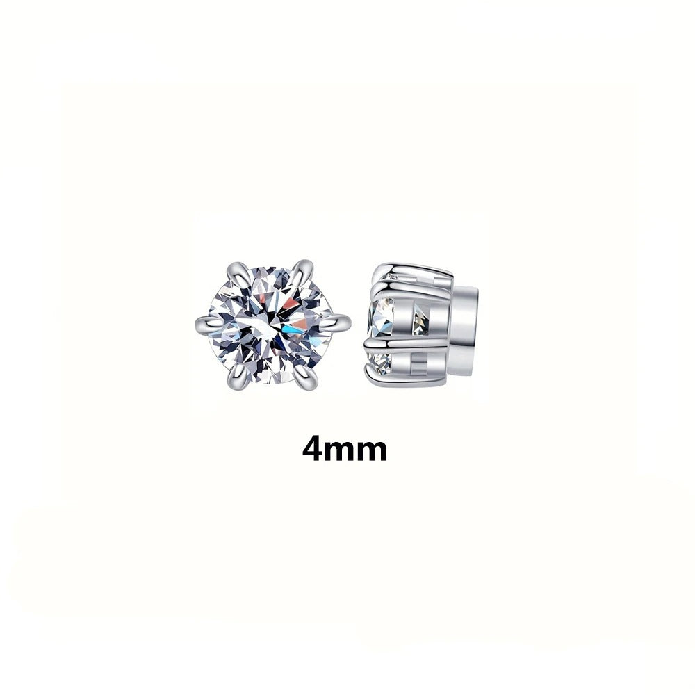 Magnetic 2CT Moissanite Earrings 2pcs