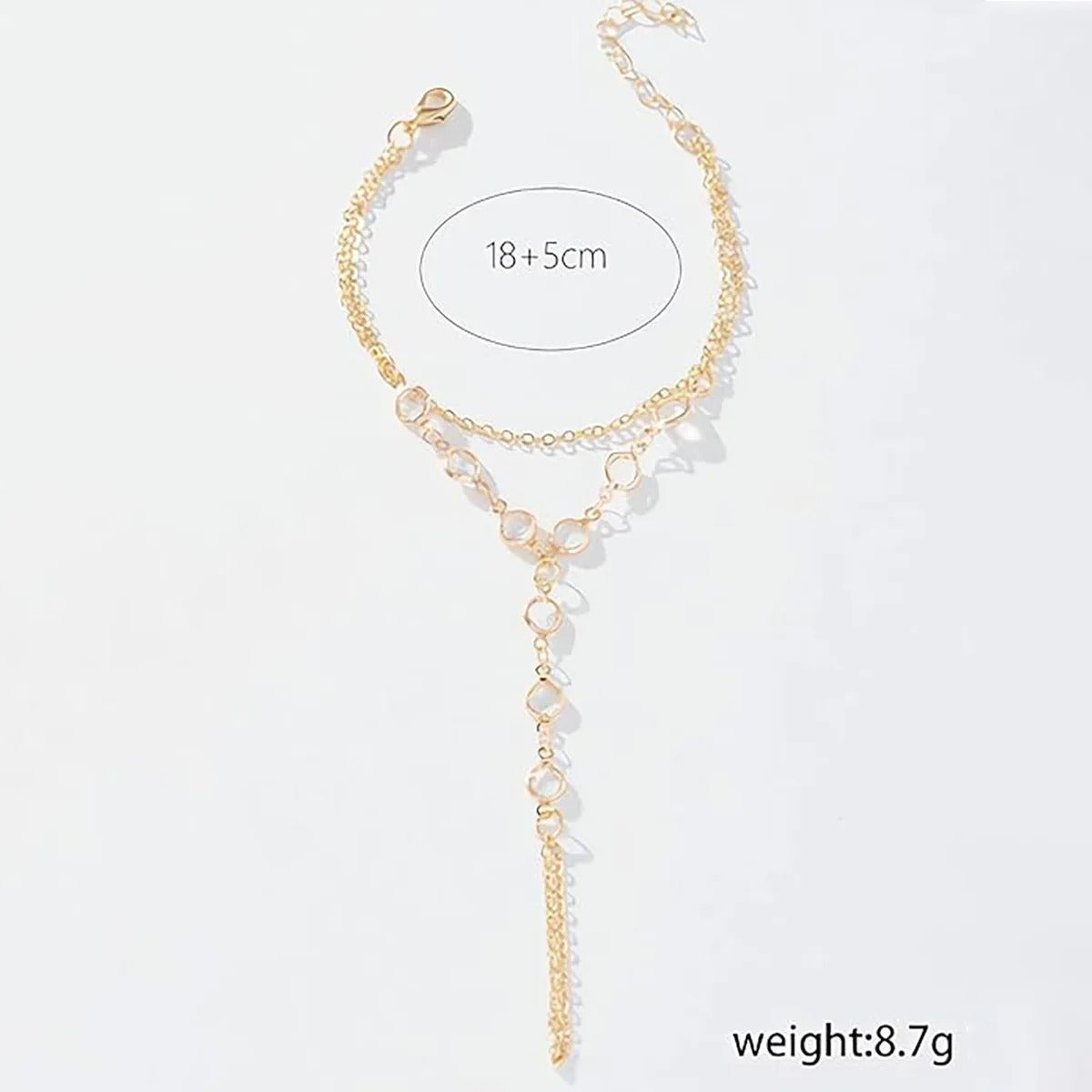 Crystal Finger Chain Bracelet