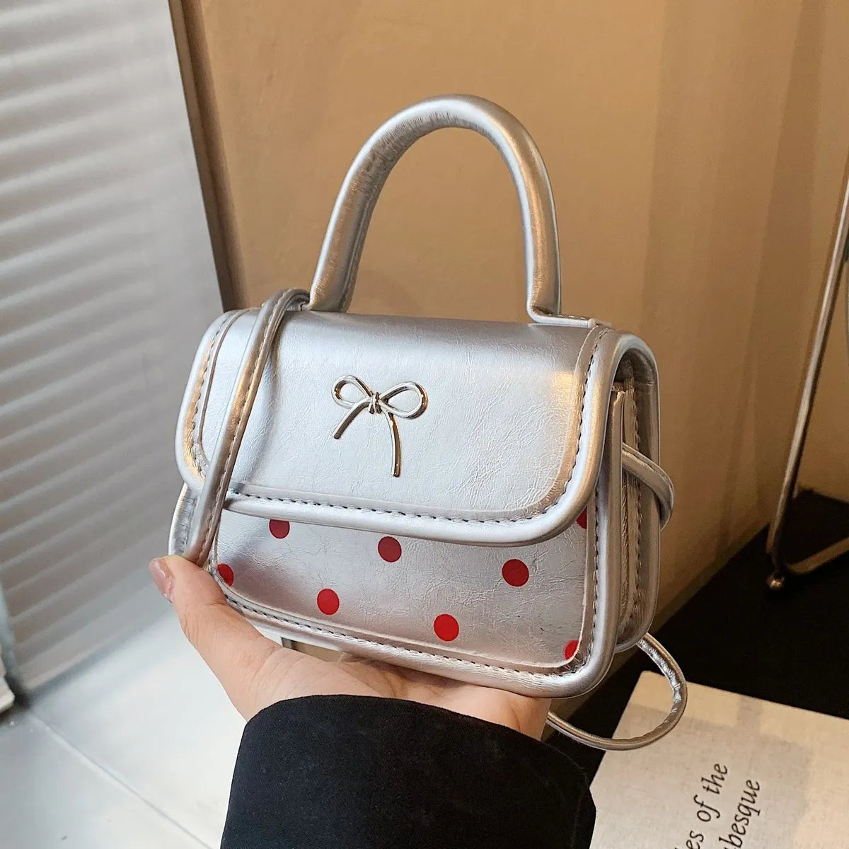 Fashion Bow Mini Square Crossbody Bag