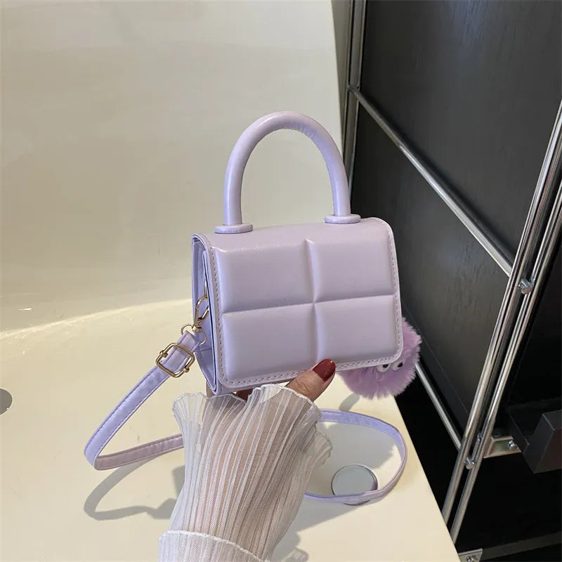 Fashion Solid Color Mini Crossbody Bag