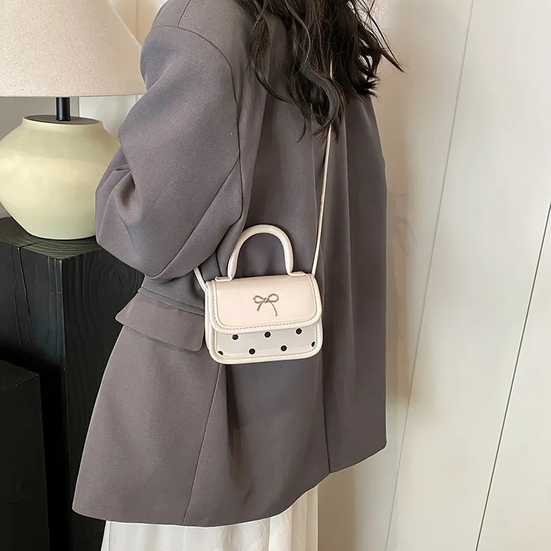 Fashion Bow Mini Square Crossbody Bag
