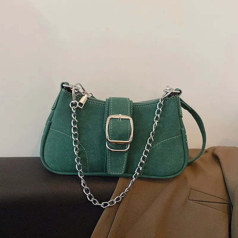 Women Fashion Solid Color Foreign Style Shoulder Bag