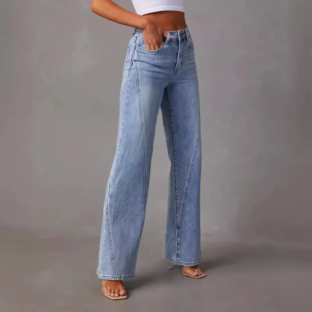Casual High Waist Loose Jeans