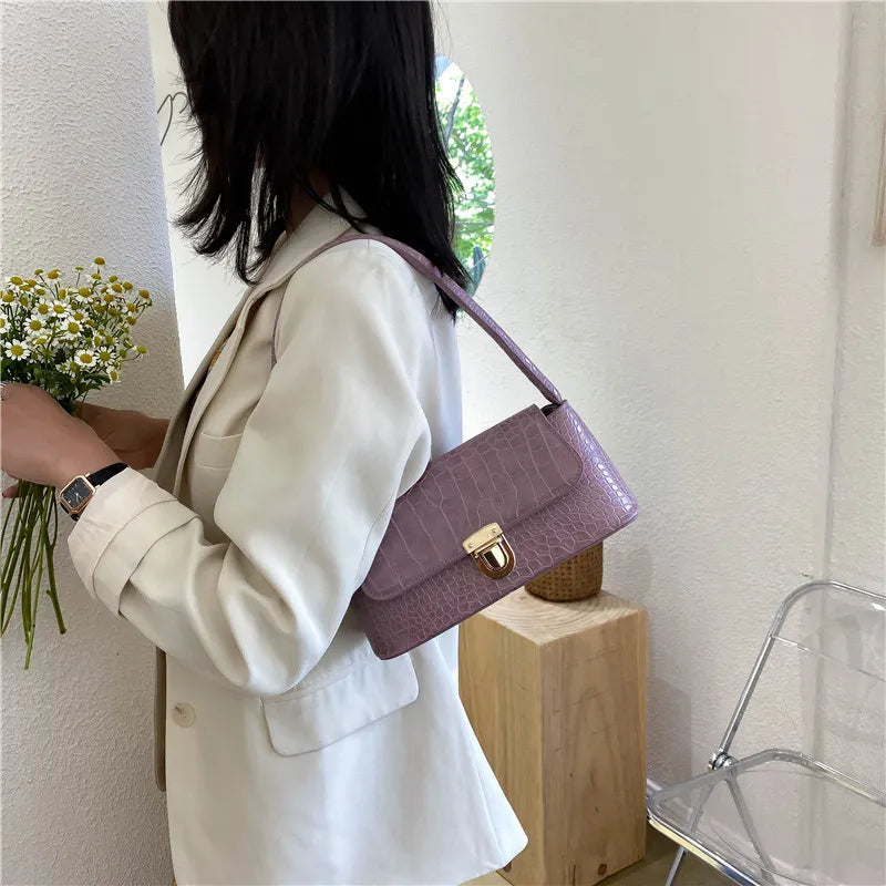 Women Fashion Stone Pattern Shoulder Bag