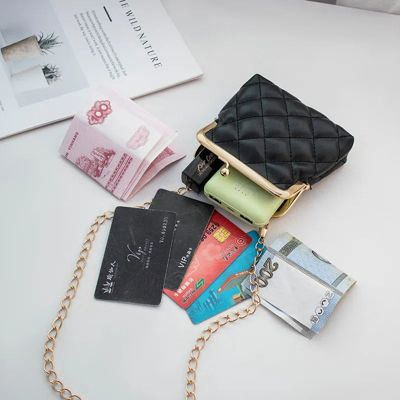 Wholesale Women Fashion Rhombus Chain Mini Bag