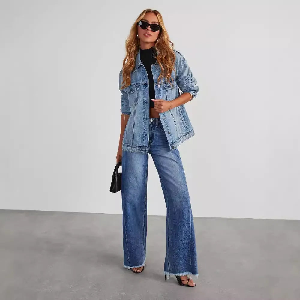 Casual Loose Straight Leg Jeans