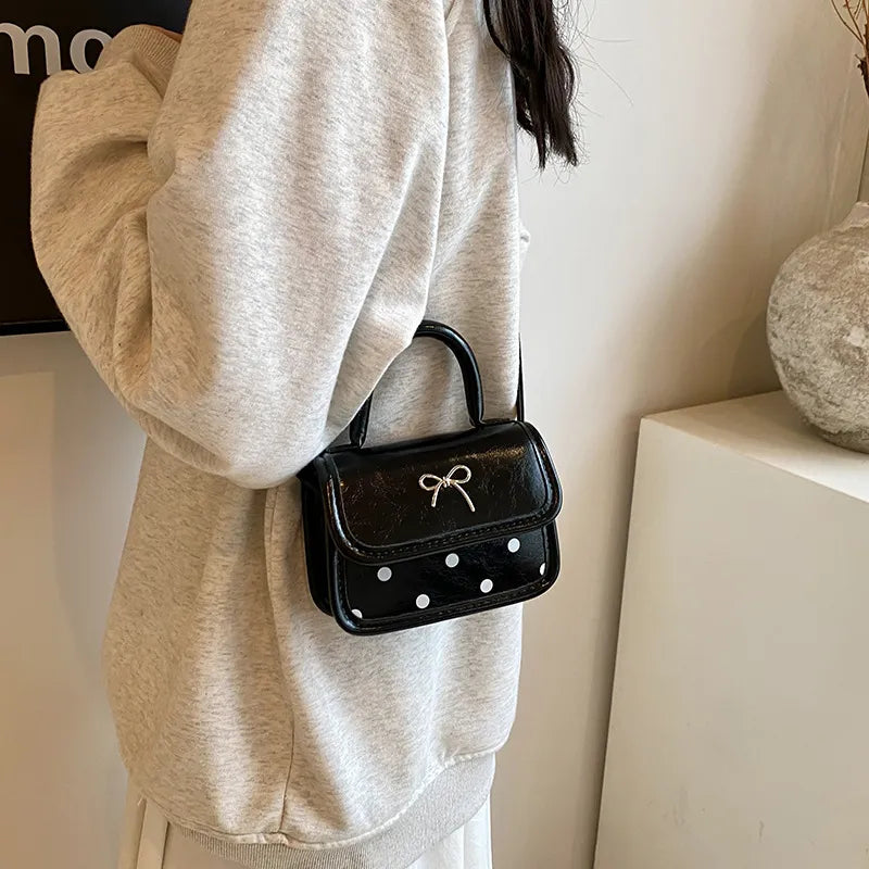 Fashion Bow Mini Square Crossbody Bag