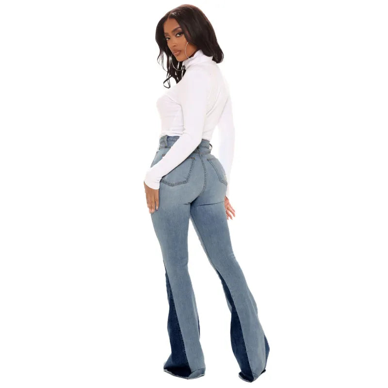 Ripped Flared Jeans