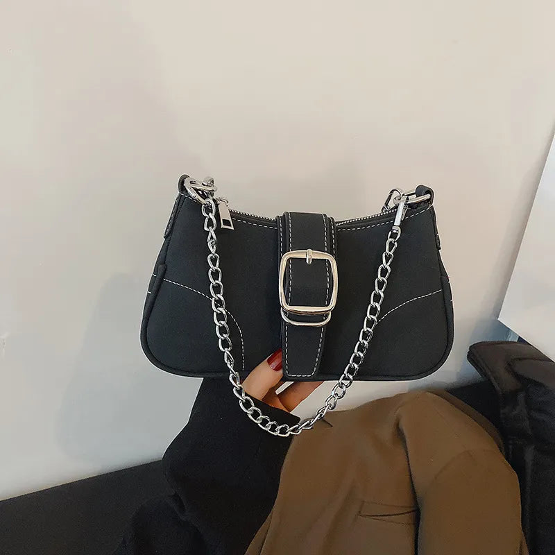 Women Fashion Solid Color Foreign Style Shoulder Bag