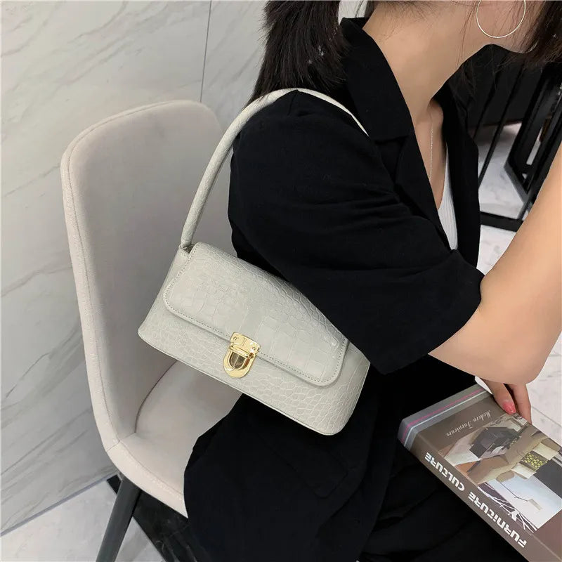 Women Fashion Stone Pattern Shoulder Bag