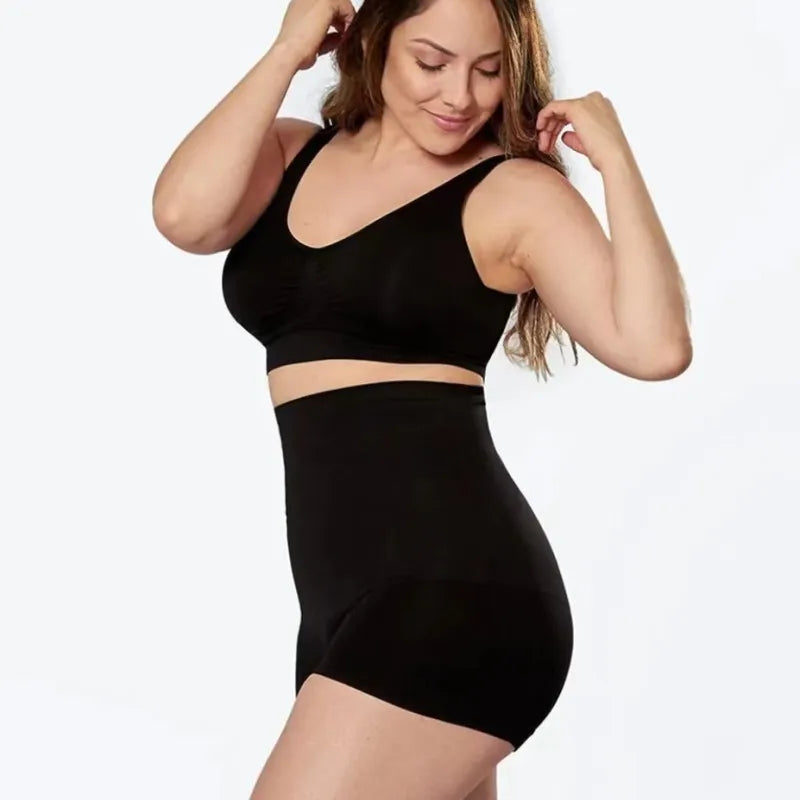 Women Simple High-Waist Hip-Lifting Flat-Angle Abdominal Shaping Pants