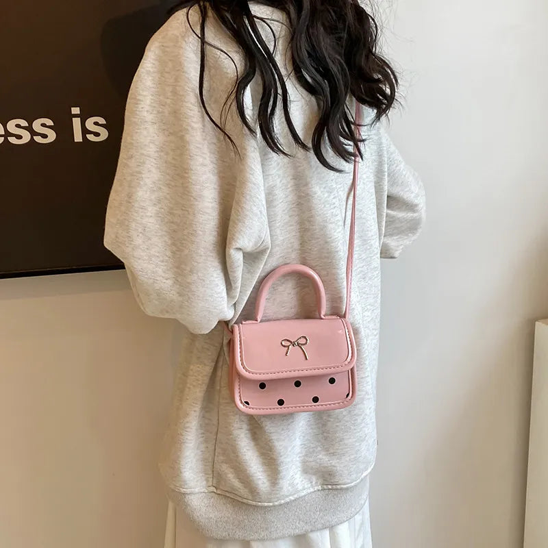 Fashion Bow Mini Square Crossbody Bag
