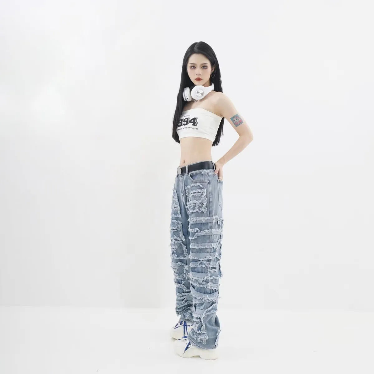 Retro Ripped Jeans