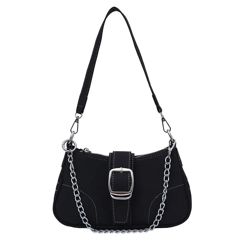 Women Fashion Solid Color Foreign Style Shoulder Bag
