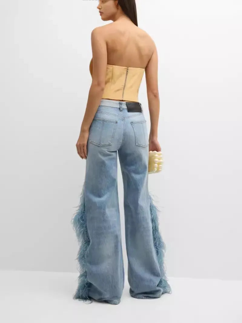 Creative Plush Jeans
