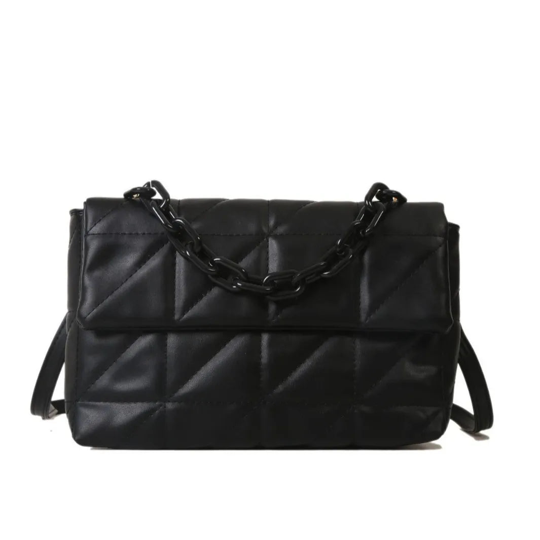 Women Fashion Embroidery Square Shoulder Bag